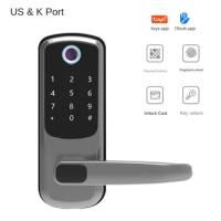 Wooden Door Fingerprint Lock One-Grip Password Lock Entry Door Password Lock Remote Remote Control Semi-automatic Fingerprint Lo