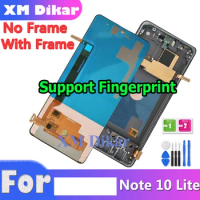 OLED Note10 lite LCD For Note 10 Lite N770 N770U SM-N770F N770F/DS Full Assembly LCD Touch Screen Replacement with Fingerprint