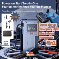 Super-Efficient 4-in-1 114.8V/12V Jump Starter, 20,000mAh Power Bank, & 150PSI Tire Inflator: Ultima