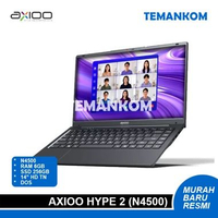 Laptop AXIOO Hype 2 6/256 N4500 RAM 6GB SSD 256GB Dos installed W11 GARANSI RESMI