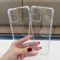 Transparent Silicone Airbag Phone Case for OPPO Reno 9 Pro Plus Reno9 9Pro Pro+ 5G Soft Clear TPU Waterproof Original Back Cover