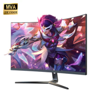 32 inch 165hz Monitors Gamer 2K QHD Gaming Monitor PC MVA Curved R1500 Monitor for Desktop Displays HDMI Compatible Monitor