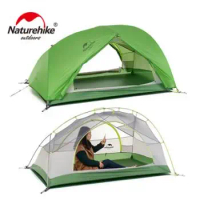 Naturehike Tent Upgraded Star River Camping Tent Ultralight 2 Person 4 Season 20D Silicone Tent With Free Mat NH17T012-T