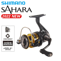 22 SHIMANO Reel SAHARA Spinning Fishing Reel 4+1BB 5.0:1/6.2:1 Ratio Metal Spool 3-11KG Power HGN Gearing Saltwater Fishing Reel
