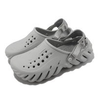 Crocs 涼拖鞋 Echo Clog 男鞋 女鞋 灰 大氣灰 波波克駱格 卡駱馳(2079371FT)