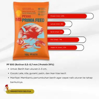 PRIMA FEED PF 0, PF 100, PF 500, PF 800, PF 1000 – Pakan Larva & Benih Ikan (1 Sak Isi 10 Kg) PRIMA