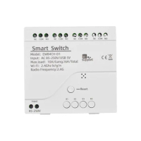 Smart WiFi Bluetooth Switch Relay Module 85-250V on Off Controller 4CH 2.4G WiFi Remote for Alexa Google Home