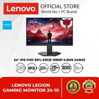 LENOVO LEGION GAMING MONITOR 24 INCH LEGION 24-10 IPS FHD 99% SRGB 1080P 0.5MS 240HZ FULL ERGONOMIC 