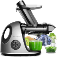 Juicer Machines, Cold Press Juicer Machines 3 inches Wide Chute, Slow Masticating Juicer, Celery Juicers