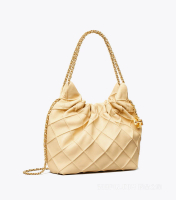 湯麗柏琦 - Tory Burch Fleming 迷你肩背包 香草冰淇淋色162451-700 1pc