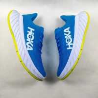 Ready sepatu running HOKA CARBON X2 blue white Lari