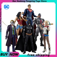 6pcs Fondjoy Original Dc Movie Batman Joker Wonder Woman Superman Cyborg Harley Quinn 1/9 Articulated Action Figure Toys Gift