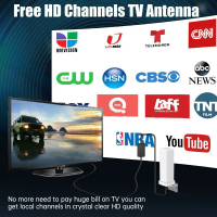 Antena TV Digital Luaran, Berkualiti Tinggi, Definisi Tinggi, Sesuai untuk TV Pintar, 4K dan 1080P,