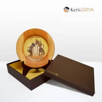 Batik Keris Piring Stand Kayu Rama Shinta