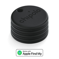 【Chipolo】ONE SPOT 防丟小幫手-黑(iPhone 專用版） 四入組