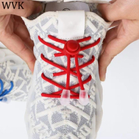 Elastic laces for shoes Children's Shoe Laces Round Shoelaces without ties Snap Lock For Sneakers Lazy Shoelace Slippers laces