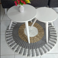 Rug anyaman seagrass 100 cm / Karpet anyaman / Karpet Bulat