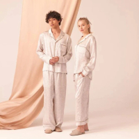 【Foo Tokyo福東京】室內設計著裝款 純真絲睡衣長袖+長褲組(100%蠶絲/日本製)