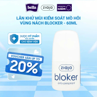 Lăn Khử Mùi Kiểm Soát Mồ Hôi Vùng Nách Ziaja Blocker 60ml Thấm Nhanh, Không Để Lại Vệt Trên Áo