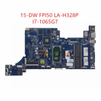 Placa Mae L87543-001 For HP 15-DW Laptop Motherboard FPI50 LA-H328P W/ I7-1065G7 Working And Fully Tested