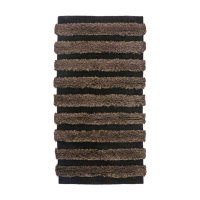 【山德力】ESPRIT羊毛地毯70X140棕條紋(立體長毛 柔軟舒適)