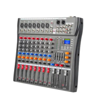 Professional 8-Channel Audio Mixer With USB MP3 Player Mixing Console Of DSP DJ Audio Console Mixer