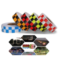 5cm*45cm Reflective Safety Protective Body Warning Tape Reflect Sticker Lattice Reflectior Material