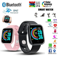 D20 Smart Watch Waterproof Fitness Tracker Heart Rate Monitor Blood Pressure Bluetooth Smartwatch On Wrist for Apple IOS Android