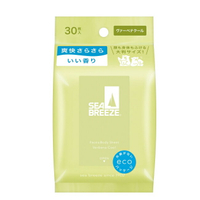 SEA BREEZE臉&身體兩用 涼感濕巾30入__馬鞭草清香
