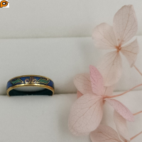 Sipress 日本進口景泰藍寄木戒指 共三色