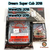 ชุดโซ่เสตอร์ พระอาทิตย์ (WaveไฟLED) Super Cub2018, W110i2019, W125i2018