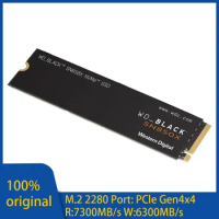 Western Digital WD_BLACK SN850X SSD M.2 NVMe PCIe 4.0 Read Up to 7300MB/s 2280 SSD for PS5 Playstation 5 Laptop Gaming Computer