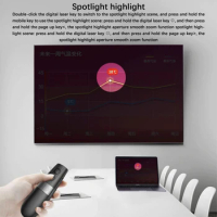 Presentation Digital Pointer Wide Application Lightness Clickers Wireless Convenient Remote Control Spotlight Adjusting