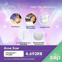 (Acne Scar 5) Facial + Rejuran S + Microneedling + Juvathione Vit D + Juva Facial Wash + Pharma Crea