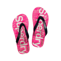 【Superdry】混粉 芭比 風 極度乾燥 女拖鞋 女款 夾腳拖 鞋面 人字拖 superdry 拖鞋(拖鞋)