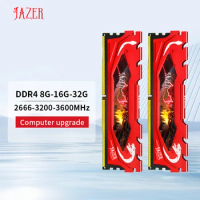 JAZER RAM Memory DDR4 16gb 8gb 2666MHz 3000MHz Memoria RAM DDR4 32GB 3200MHz 288pin for AMD and Intel Motherboard