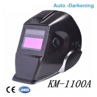 QDHWOEL High Quality Auto Darkening Welding Helmet Mask Welding KM-1100A for Laser Welding