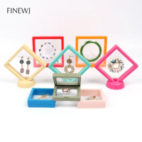 Color PE Membrane Jewelry Display Suspended Stand Holder Ring Earring Storage Anti-oxidation Bracelet Beads Showcase Elastic Box