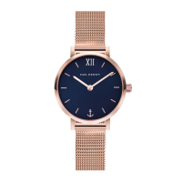 【PAUL HEWITT】德國原廠 Sailor Line 28mm 玫瑰金框 藍面 米蘭帶 女錶 手錶(PH-SA-R-XS-B-45S)