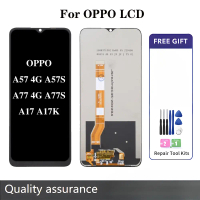 จอ LCD, ชุดหมายเลขชิ้นส่วน, สำหรับ OPPO A57 4G / A77 4G / A77S A17 A57S A17K, การเปลี่ยนแจกุญแจ, หน้