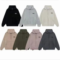 ZIP HOODIE BOXY – Áo Khoác Hoodie Form Rộng Unisex Nam Nữ Khóa Kéo Dập Nổi