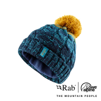 【RAB】Braid Beanie Wmns 毛球保暖針織毛帽 墨藍 #QAA62