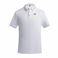 เสื้อกีฬาผู้ชายแขนสั้น เสื้อกอล์ฟ คอปก สีล้วน YFM003 พร้อมส่งจากไทย!!