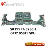 NOKOTION DABKNBMB8D0 90NR00D0-R00020 For ASUS GL703 GL703G GL703GE Laptop motherboard SR3YY I7-8750H CPU GTX1050TI GPU