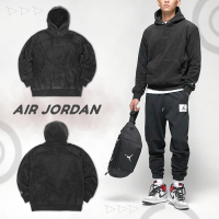 Nike 長袖上衣 Jordan Essentials 男款 黑 寬鬆 帽T 經典 休閒 連帽上衣 DV1572-010