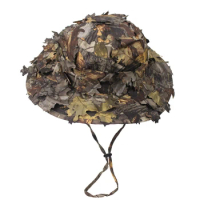 Jungle Sniper Hat 3D Real Tree Leaf Camo Hunting Hats Cap Airsoft Caps Fall Leaves Sneaky Camouflage Hunter Archery Tactical Cap