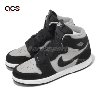 Nike 童鞋 Jordan 1 Retro High OG PS 中童 黑 灰 Twist 2.0 絨毛 FB1312-001