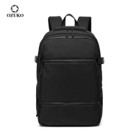 OZUKO New Multifunctional Men Backpack 15.6 inch Laptop Backpacks for Teenager Causal School Bags Waterproof Travel Male Mochila