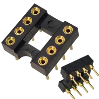 10PCS Gold-plated DIP-8 straight plug 2068D 49720HA 5532DD 4558d 8820 muses02 opa627 integrated icne