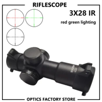 3X28 Tactical Hunting Rifle Scope Airsoft PCP Riflescope Outdoor Shooting Sports Sniper Optical Sight Weapons Fitting
